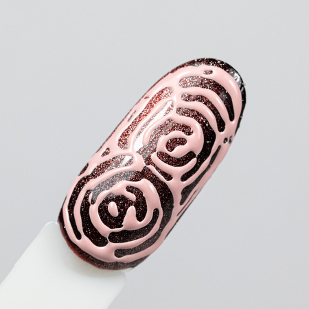 Creative Flow Color Gel - creative NailArt gel for melting, soft designs MollyNails Nude Rose HEMA/Di-HEMA free 5 g