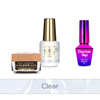 MollyNails PRO MATCH SYSTEM 2+1 Clear: 2 gel modellanti + Doctor Top 10 g