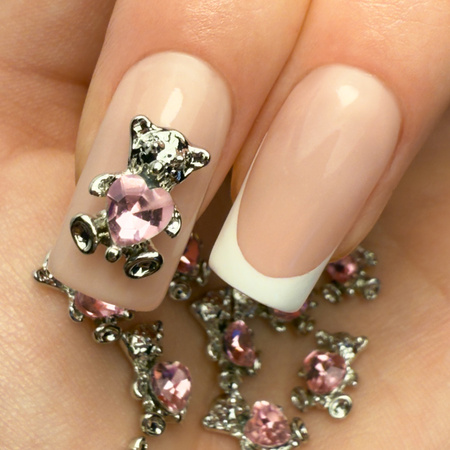 3D-Nagdekorationen „Bären“ von MollyNails Nr. 3, 10 Stück