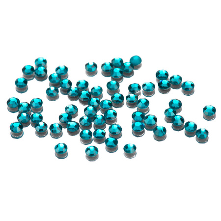 SS5 Blue Zircon glass nail rhinestones, approx. 1440 pieces per pack