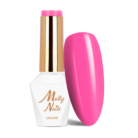 Lakier hybrydowy MollyNails Inspired by you Candy Girl HEMA/Di-HEMA Free 8g Nr 51