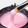 MollyNails Angel Pink HEMA/Di-HEMA Free 15 g medium-thickness self-leveling builder gel