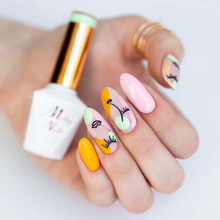 Esmalte híbrido MollyNails Fancy Fashion Affection sin HEMA ni Di-HEMA, 8 g, n.º 330