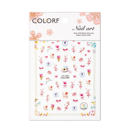 Adhesivos para uñas de San Valentín CA-232