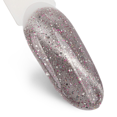 Магнітний гібридний лак з ефектом котячого ока Cat Eye Foxy Eyes Multicolor Chrom MollyLac 10 г № 558
