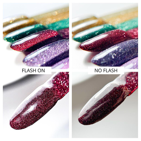 Lakier hybrydowy MollyNails Flashing Lights 3 First Love HEMA/Di-HEMA Free 8g Nr 613