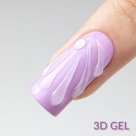 TOP & GEL NO WIPE 3D MollyNails для декорування та створення ефектів, без HEMA/Di-HEMA, 5 г + захисне кільце