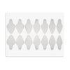 Moules autocollants en silicone pour Dual Form, forme ovale courte ST012-2 MollyLac, 24 pièces
