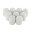 Pedicure caps 7 mm, 150 grit, 10 pcs Fabric Podo AlleMed White