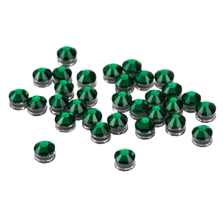 SS10 Emerald glass nail rhinestones, approx. 50 pcs.