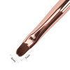 Golden gel brush with zirconia, oval MollyLac No. 4