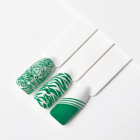 Esmalte para estampado MollyNails PRO Stamping Green n.º 12, 10 ml
