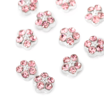 Décorations pour ongles : fleurs 3D MollyNails K1123, lot de 10