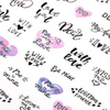 Adhesivos para uñas finos y autoadhesivos con corazones y letras DD-540