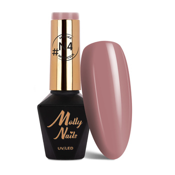 Smalto ibrido MollyNails Natural di Monika Mielniczuk, senza HEMA/Di-HEMA, 8 g, n. N4