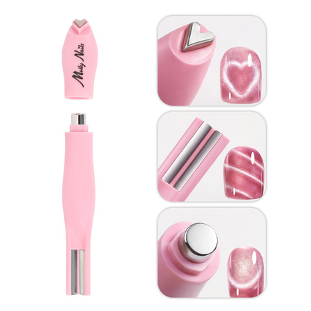Magnetizer magnet for cat eye 3-in-1 MollyNails pink
