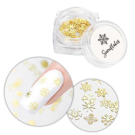 Snowflakes Christmas snowflakes nail decorations jar