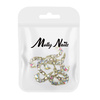 MollyNails 3D A/B diamond heart nail decorations, 10 pieces
