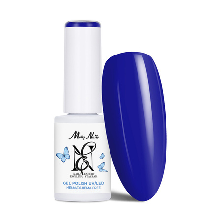 Vernis hybride LED/UV Gel Polish MollyNails by Ewelina Staszak Talizman T1 Lapis-lazuli, sans HEMA/Di-HEMA, 7 g