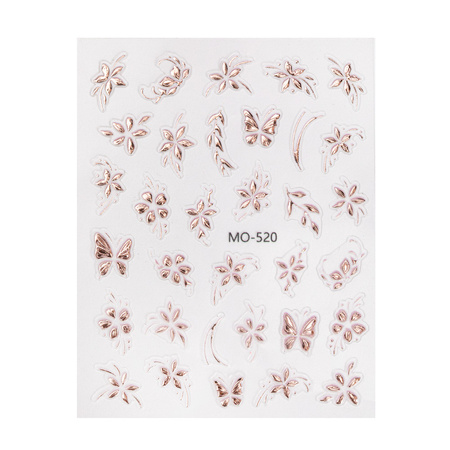 5D-Nagelaufkleber mit selbstklebenden Blumen MO-520 MollyNails