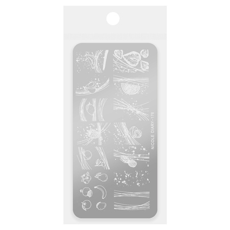 Stempelplatte mit Motiven von Nicole Diary Nr. 176