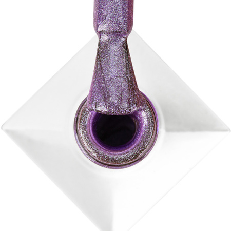 Smalto ibrido LED/UV Gel Polish Cat Eye Crystal Water n. 263 Plum MollyNails senza HEMA/Di-HEMA 8 g