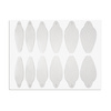 Stampi in silicone autoadesivi per Dual Form ovali ST012-3 MollyLac, 24 pezzi