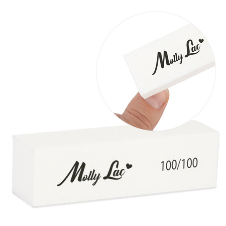 MollyLac Polierblock 100/100 Premium, weiß, 1 Stück