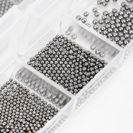 Estuche con adornos de gel MollyNails, negro, 1000 unidades