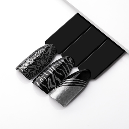 Lakier do stempli i stampingu MollyNails PRO Stamping srebrny silver 10ml