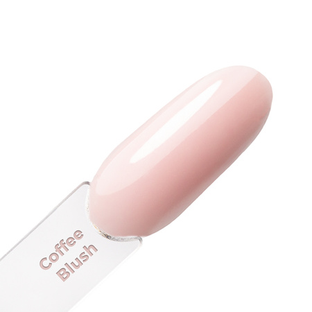 Budujący żel samopoziomujący twardy średniogęsty builder gel self leveling MollyNails Coffee Blush HEMA/Di-HEMA Free 50 g