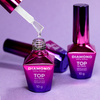 Set MollyNails Water Drop Effect: Creative Flow Base senza HEMA/Di-HEMA 10 g e Diamond Ultra Shine top no wipe trasparente 10 g