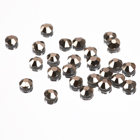 SS10 Black diamond glass nail rhinestones, approx. 1440 pcs per pack