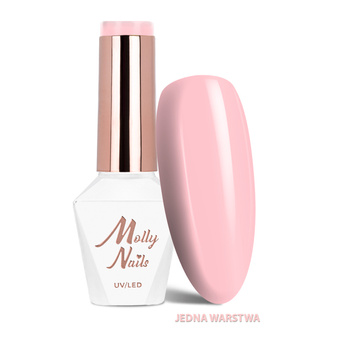 Vernis hybride LED/UV « Gel Polish Business Class » n° 313 Rose Cashmere MollyNails, sans HEMA/Di-HEMA, 8 g