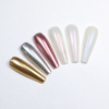 Polvo para uñas con efecto espejo, estuche de 6 colores, n.º 1