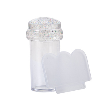 Silikonstempel für Plättchen, Durchmesser 2,3 cm, transparent