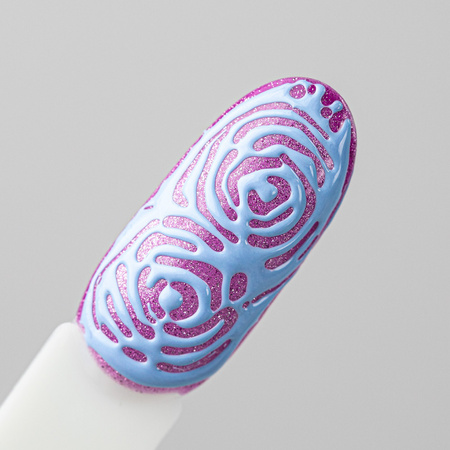 Creative Flow Color Gel - Gel creativo para Nail Art con efecto de diseños difuminados y suaves MollyNails Baby Blue Sin HEMA/Di-HEMA 5 g