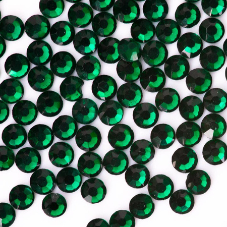 Strass en verre pour ongles SS5 Emerald, environ 50 pièces.