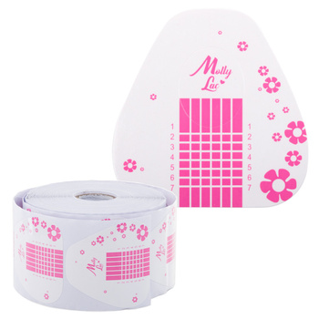 Modèles de moules pour ongles Basic Flowers MollyLac 500 pièces