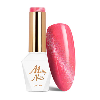 Vernis hybride MollyNails Neon Flashy Cat Eye sans HEMA, 8 g, n° 172