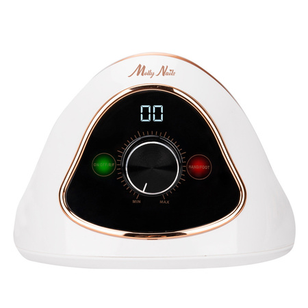 Fraiseuse à ongles 68 W MollyNails pour manucure et pédicure, blanc et or, M15, 45 000 tours/minute