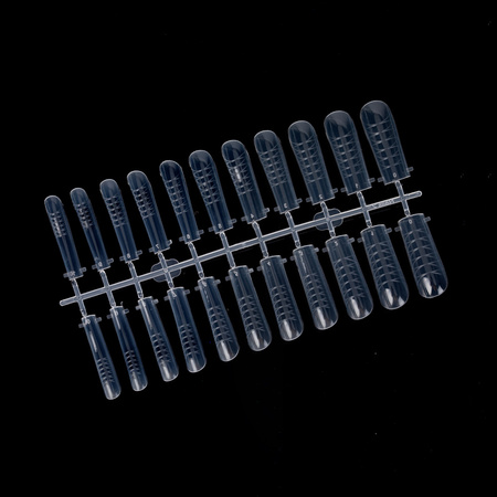 Moules à ongles supérieurs Dualform pour gel, acrylogel et acrylique, forme carrée avec graduation, MollyNails, 220 pièces, modèle PH-68
