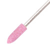 Steinfräser, lang, tropfenförmig, rosa, Nr. 1