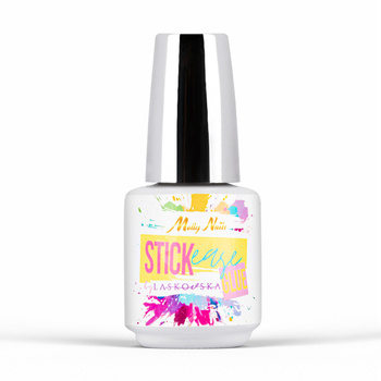 Baza Klej produkt do mocowania naklejek STICKease glue MollyNails by Laskovska HEMA/Di-HEMA Free 15g