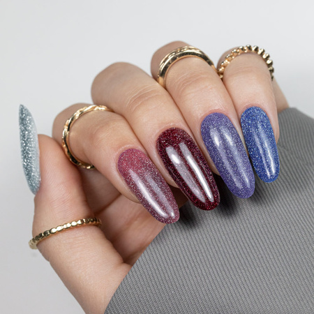 MollyNails Flashing Lights 3 Metal Rain HEMA/Di-HEMA Free Hybrid Nail Polish 8g No. 617