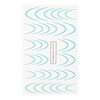 Gradient water decals for nails/French/Ombre/French smile line, 34 pcs, blue STZ53