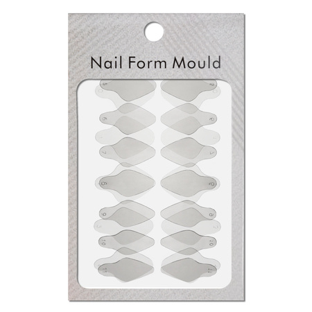 Moldes de silicona autoadhesivos para Dual Form, forma ovalada corta ST012-2 MollyLac, 24 unidades.