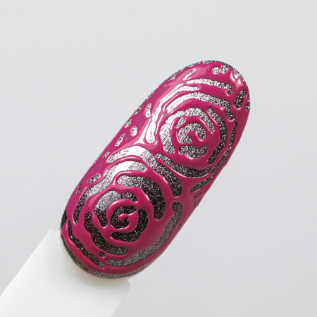 Creative Flow Color Gel - Gel créatif pour NailArt permettant de réaliser des motifs fondants et doux MollyNails Velvet Rose Sans HEMA/Di-HEMA 5 g