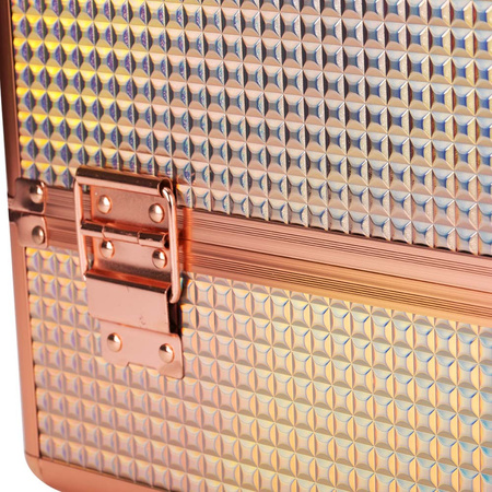 Trousse per smalti M K105-7H con finiture color oro rosa