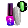 Esmalte híbrido que brilla en la oscuridad «ojo de gato» MollyLac Night Glowing Freestate sin HEMA/Di-HEMA, 10 g, n.º 676